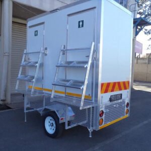 2 Doors VIP Mobile Toilet for sale