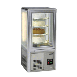 CAKE DISPLAY FRIDGE - SALVADORE ROTATING SHELVES -TABLE TOP - Munaaz South Africa
