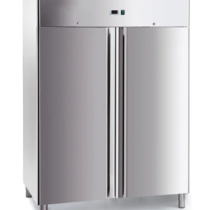 Commercial Kitchen Upright Refrigerator 1200 L Stainless Steel PREMIUM – Double Door - GN 2/1 - 0 to +10 °C