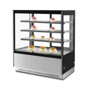 Commercial Pastry/Cake Display Refrigerator – Straight Glass - 1500 mm - 598 L - Stainless Steel - 3 Adjustable Shelves