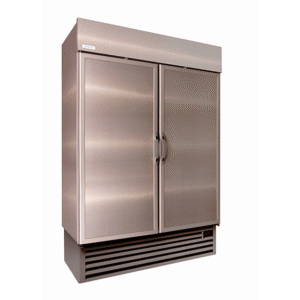 STAYCOLD DOUBLE SOLID HINGED DOOR FREEZER W/ S/S SIDES AND GREY TRIM - Munaaz South Africa