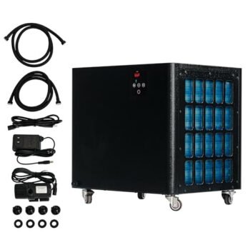 Albott 132 Gal 1/2 HP Aquarium Water Chiller, 110V Black