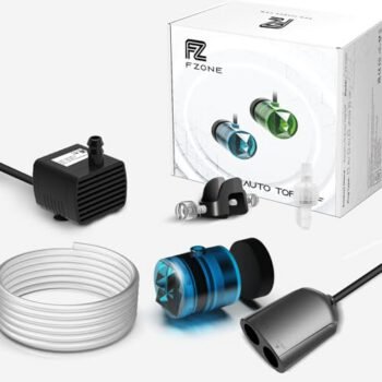 FZONE ATO System for Saltwater Aquarium, Auto Top Off with Dual Optical Sensors for Reef and Freshwater Tanks(Blue)