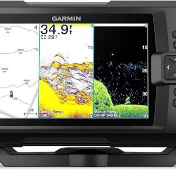 Garmin Striker Vivid 7cv, U.S. with GT20-TM Transducer - Easy-to-Use 7-inch Color Fishfinder and Sonar Transducer, Vivid Scanning Sonar Color Palettes (010-02552-00)