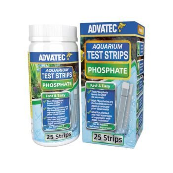 Phosphate Test Strips for Freshwater & Saltwater Fish Tank - Testing Strips for Fresh & Salt Water Aquarium - Lab Grade Water Tester Kit - 25 Count