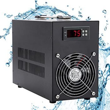 Poafamx 16gal Aquarium Chiller Quiet Small Water Chiller Electronic Cooling