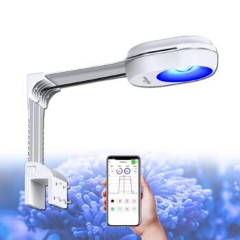 PopBloom Reef Aquarium Lighting LED Marine Aquarium Light, Smart App Control for Reef Coral 60W Saltwater Aquarium Coral Reef Light for 20inch Tank (60W WiFi Light)