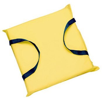 Seachoice Emergency Marine Foam Flotation Cushion, Square, 15 in. X 15 in, Safety Yellow