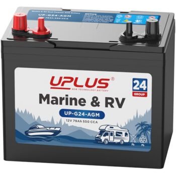 UPLUS BCI Group 24M Dual Purpose AGM Marine Battery 12V 79AH 550CCA