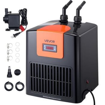 VEVOR Aquarium Chiller 52Gal 1/10HP Quiet Cooler with Titanium Evaporator