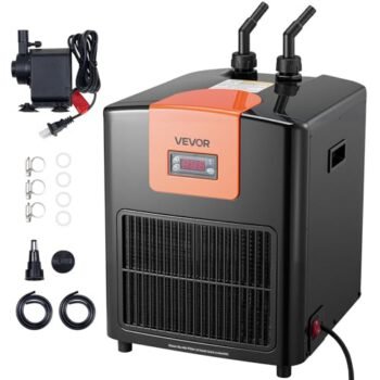 VEVOR Aquarium Chiller 92Gal 1/4HP Quiet Cooler with Titanium Evaporator